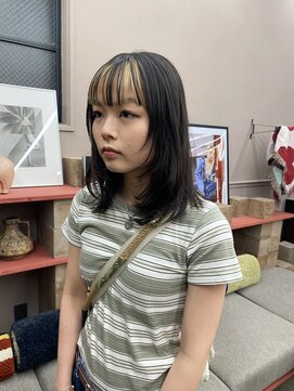 フェンヘアーアイス 中目黒(Fen.hair ici) 20代30代40代大人可愛いインナーカラー毛先パーマ透明感