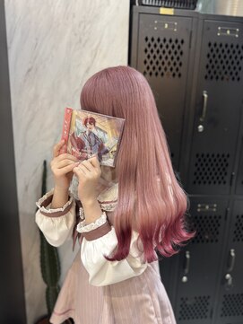 ヴァイス 渋谷店(VAICE) ペールピンク/ピンクカラー/裾カラー/赤