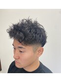 【メンズパーマ】ツイストスパイラル無造作ヘア