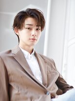 オーシャントーキョー サニー 原宿(OCEAN TOKYO Sunny)&nbsp;フェザーパーマセンターパートニュアンスパーマ韓国マッシュ黒髪