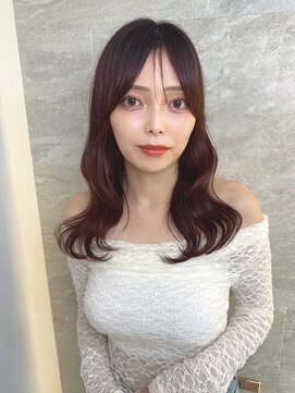ロンドガーネット 池袋(Lond garnet) ミニウルフレイヤーカット顔周り前髪韓国ミディアムロング/池袋