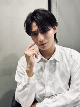 ロンドオム 池袋(Lond Homme) men's/メンズ/刈り上げセンターパート/フェザーパーマ/池袋