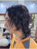 メンズミディアムパーマ