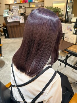 オーバルヘアー(OVAL hair) 髪質改善/艶髪ストレート/美髪/テラコッタブラウン