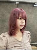 【1ブリーチ】ピンクベージュ×髪質改善