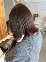 チュール バイ ラランジェ 横川店(ture by LARANJE)&nbsp;チョコレートブラウン×外はねボブ