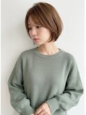 キャラメルブラウンボブ