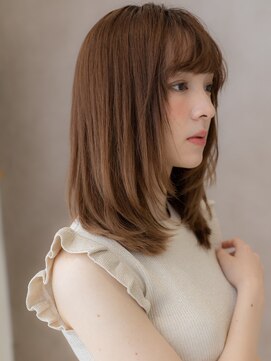 カバーヘア ブリス 戸田公園西口店(COVER HAIR bliss) ツートンカラーハッシュカット小顔ミディアムレイヤー20代30代W