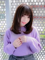 ルティア(Lutia) ピンクブラウン ワンカール 伸ばしかけヘア★★