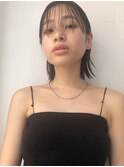 タイトでクールなシースルーバングボブ