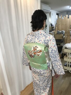 ロカット サロン(Roquat Salon) 着付けとミディアムヘアセット【ヘアアレンジ　立川/立川南】