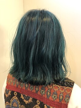 ヘアショップアルファ モスグリーンカラー☆