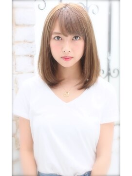 ルームバイシー 新宿(Loom. by Sea) モテ髪Aラインミディ☆マロンベージュ