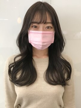ラブクロムトーキョー オモテサンドウ(LOVECHROME OMOTESANDO) ショコラベージュメルティカラー☆くびれヘアカールベビーバング