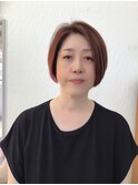刈り上げ　美シルエットボブ