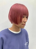 ダブルカラーピンクベージュケアブリーチハイトーン髪質改善