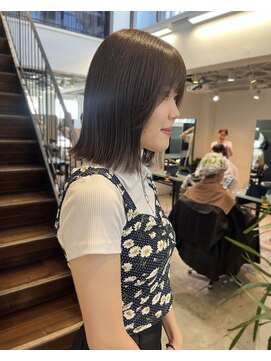 トレス(TRESS) プツっと伸ばしかけボブ！明るめ透明感カラー◎