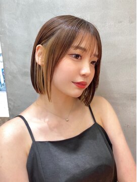 ロンドアベニール 北千住(Lond avenir) インナーカラー×ボブ　西田大樹