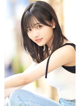 レイリー 原宿 表参道(Rayreee) 黒髪でも垢抜けミディアム!大人可愛い小顔バング