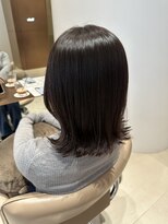 ビオラバイフーガ 綱島(Viola by FUGA)&nbsp;外はねスタイル＊顔まわりレイヤー＊ブラウン艶カラー