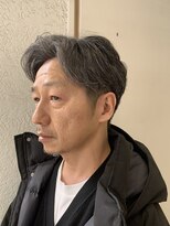 アッシュ 千歳烏山店(Ash) イケオジメンズカット センターパート アップバング 千歳烏山