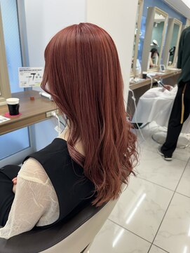 アッシュ 下北沢店(Ash) ブリーチ１回でピンクカラー