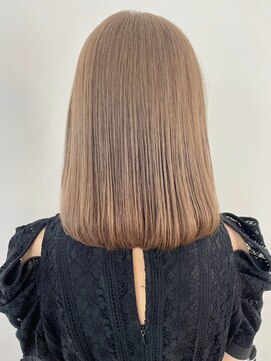 アルバム 新宿(ALBUM SHINJUKU) フレンチカジュアル前髪カーキベージュ_ba465072