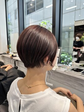 ネイロ 日本橋(NeiRo) 小顔ショートボブカラー大人ショートボブひし形ショートカット