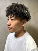 ツイスパ　ミニマッシュ　ツーブロック　ハードパーマ　20代