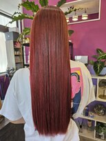 リットヘアーワークス(Lit Hairworks)&nbsp;レッド×ピンク×ケラコラトリートメント