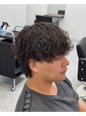 マッシュウルフ波巻きスパイラルパーマ