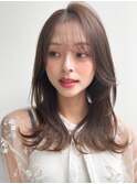 うる艶髪20代30代40代◎斜めバングくびれヘア美髪イメチェン