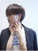 前髪長めショートボブ