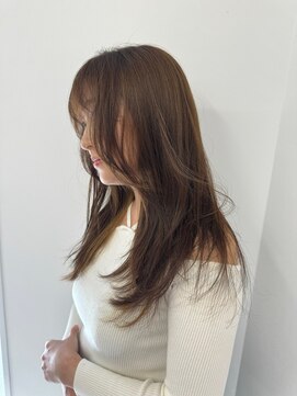 エル 北千住(elu) 波巻き_カーキグレージュ_フェザーバング