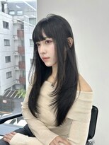 ユーフォリア 渋谷グランデ(Euphoria SHIBUYA GRANDE)&nbsp;オリーブグレージュ　赤み消しカラー　前髪カット