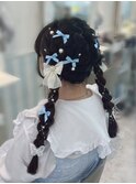 編みおろしツイン
