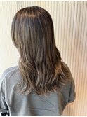 コントラストハイライト×アッシュベージュ