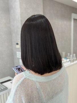 メレ 仙台(Mele) 20代～30代暗髪グレージュカラー×ボブスタイル［仙台］