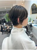 ◇大人可愛い20代30代40代50代前下がりショートボブ丸みショート