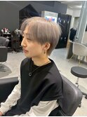 ホワイトメッシュ/ツイスト/ツイスパ/パーマ/メンズ/眉毛