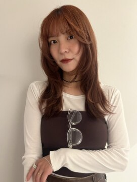 サンデイズド(SUNDAZED) 顔まわりレイヤー/オレンジブラウン