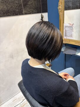 ノンジアミンカラーナチュラルブラウン/ショートボブ