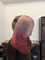 シールドヘアー 沖縄 新都心(C'LD Hair) ピンクルーツカラー/那覇美容室/新都心美容室