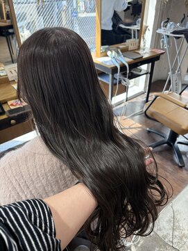 アヴァンスアンス 広島袋町店(AVANCE.ens) 着物ヘア/大人ガーリー/ダークアッシュ/似合わせカット/袋町