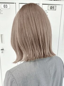 ムク 横浜店(muku) ミルクティーベージュダブルカラーインナーカラーケアブリーチ