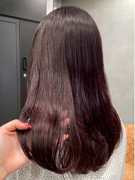 シャルムバイケンジ(Charm.by KENJE) 銀座髪質改善ミルクティーブロンドダークブルーワンホンレイヤー