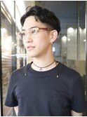 バーバースタイルテーパーフェードカットツーブロックビジネス