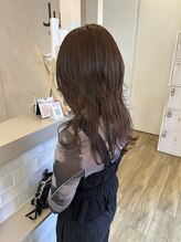 ジュエ ヘアー デザイン(Jue hair design)&nbsp;夏映えハッシュレイヤー×艶感ブラウン/レイヤーカット/知立