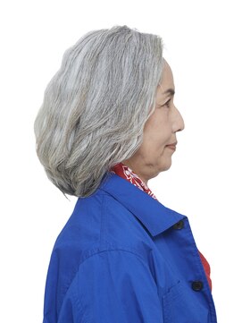 えがお美容室 【えがお美容室】グレイヘアの方に◎上品ボブスタイル