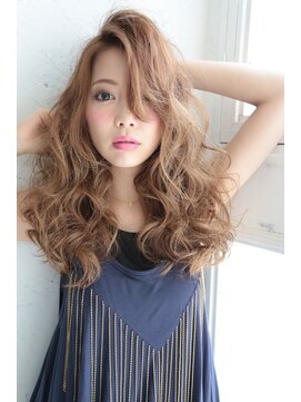 フェリシータ 緑地公園店(felicita) ハイトーンパーソナルカラー×ワンサイドカーリーロング